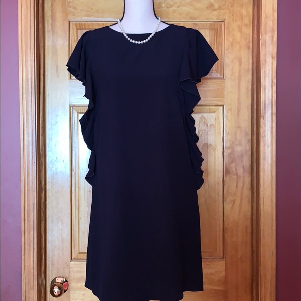 The Letter Ruffle Sleeve Sheath Dress Medium